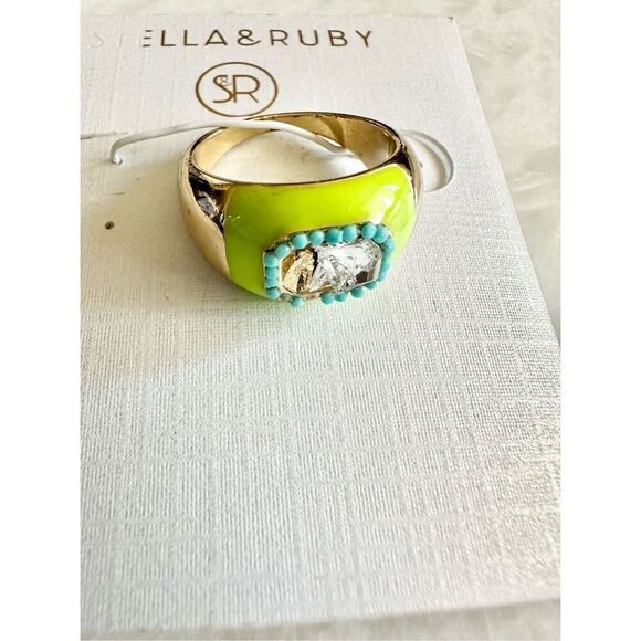 Stella and Ruby size 8 cocktail ring - Picture 2 of 3